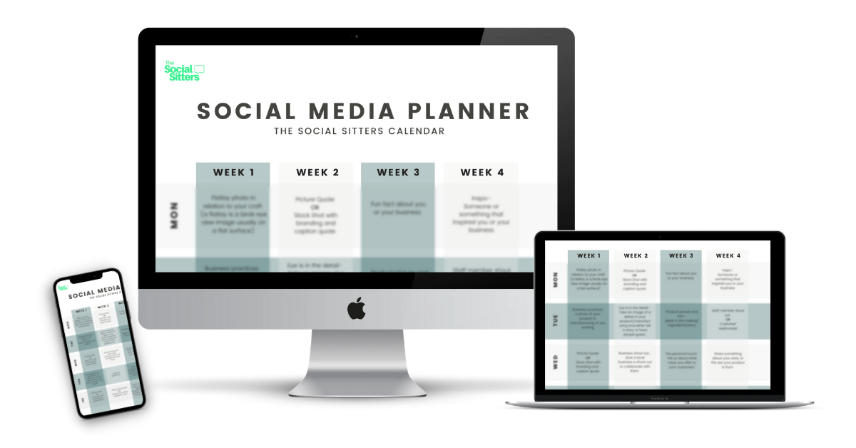 Social Media Planner post content schedule free download